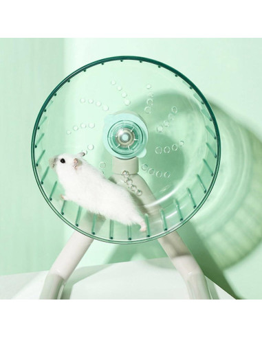 Rueda de Hámster Silenciosa Ipetboom 12 cm para Mascotas Pequeñas