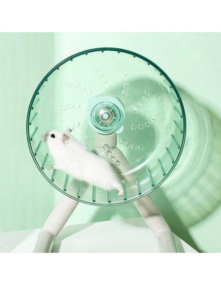 Rueda de Hámster Silenciosa Ipetboom 12 cm para Mascotas Pequeñas