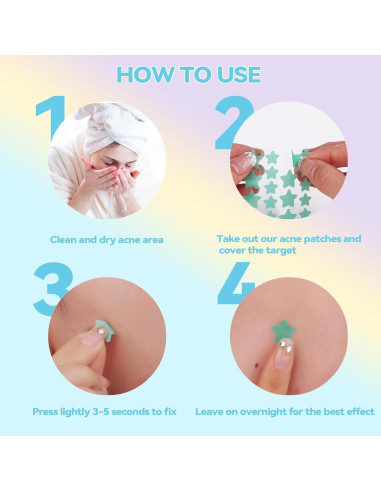 Parche para Granos Waspot Estrella Hidrocoloide 240 Unidades