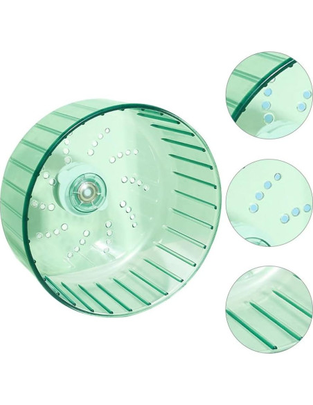 Rueda de Hámster Silenciosa Ipetboom 12 cm para Mascotas Pequeñas