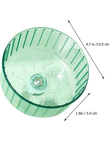 Rueda de Hámster Silenciosa Ipetboom 12 cm para Mascotas Pequeñas