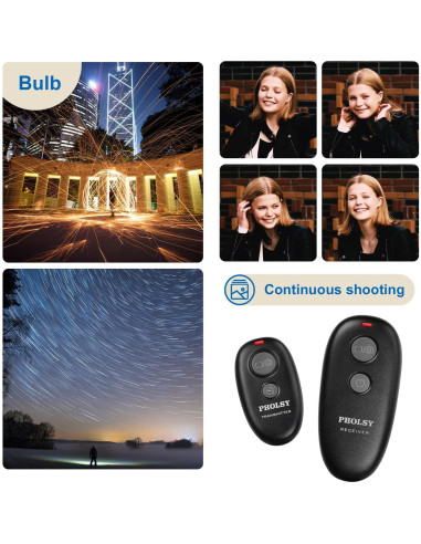 Disparador Remoto Inalámbrico PHOLSY C6 para Canon, Fuji y Olympus