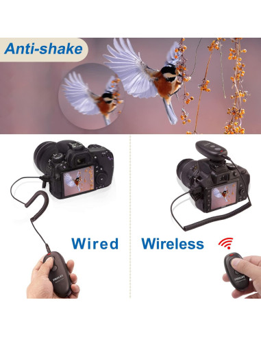 Disparador Remoto Inalámbrico PHOLSY C6 para Canon, Fuji y Olympus