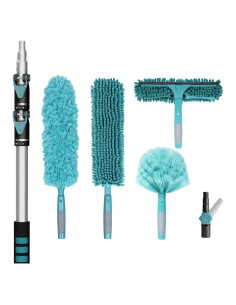 Kit de Limpieza TelesPro con Poste Extensible 3.7m y Duster