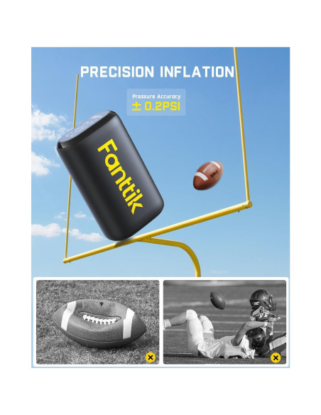 Bomba Eléctrica de Pelotas Fanttik X9 Nano - Inflación Rápida