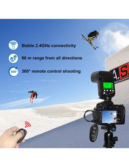 Disparador Remoto Inalámbrico PHOLSY C6 para Canon, Fuji y Olympus