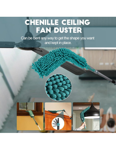 Kit de Limpieza TelesPro con Poste Extensible 3.7m y Duster