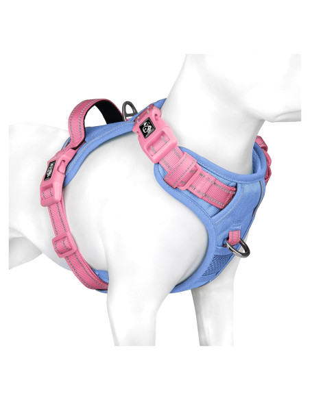 Arnés para Perros PHOEPET S Ajustable Reflectante Azul Bebé Arnés para Perros PHOEPET S Ajustable Reflectante Azul Bebé