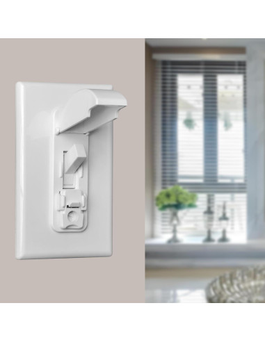 Cubierta de Interruptor de Luz LRANFOW 2 Piezas Blanca