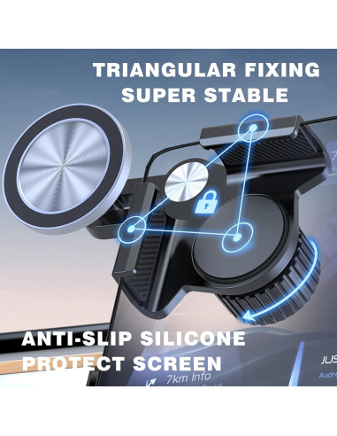 Soporte Magnético para Teléfono Tesla Model 3/Y 2024 - Fuerte