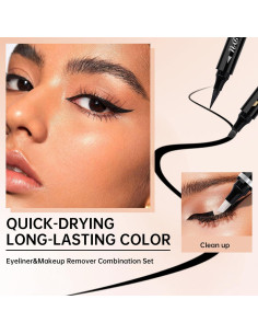 Conjunto de Delineador de Ojos Alado y Removedor de Maquillaje 2