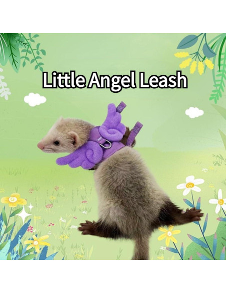 Arnés y Correa Ajustable para Hurones y Mascotas Pequeñas Rosa