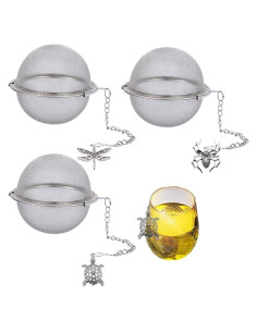 Infusores de Té MIOINEY 3 Piezas Acero Inoxidable Animal 2