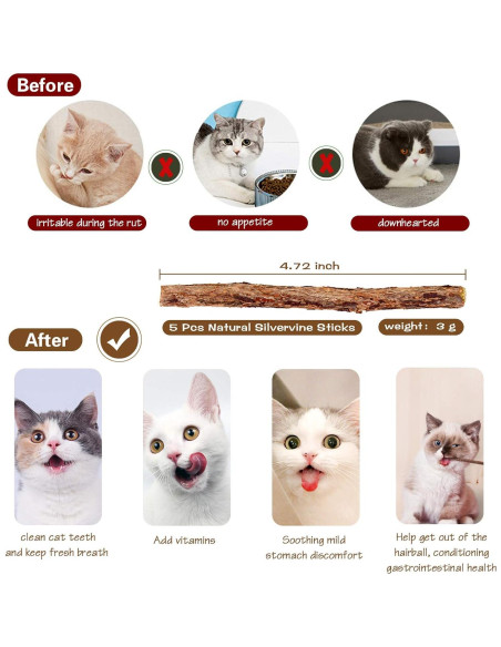 Juguete de Varita para Gatos KABB - 3 Piezas 40 cm con Hierba Gatera Juguete de Varita para Gatos KABB - 3 Piezas 40 cm con Hierba Gatera