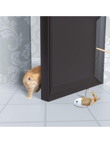 Juguete de Varita para Gatos KABB - 3 Piezas 40 cm con Hierba Gatera Juguete de Varita para Gatos KABB - 3 Piezas 40 cm con Hierba Gatera