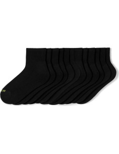 Calcetines Mini Crew HUE para Mujeres - Paquete de 6 Negros 2