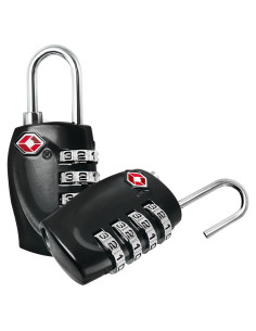 Candados TSA Zyauine 2 Pack para Caja de Armas 4 Dígitos