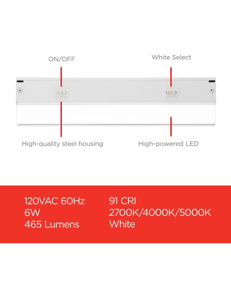 Lámpara LED de Gabinete UltraPro 30.48 cm 3 Colores 45366