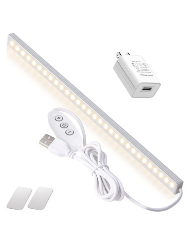Barra de Luz LED Regulable DWEPTU 30 cm con Adaptador USB