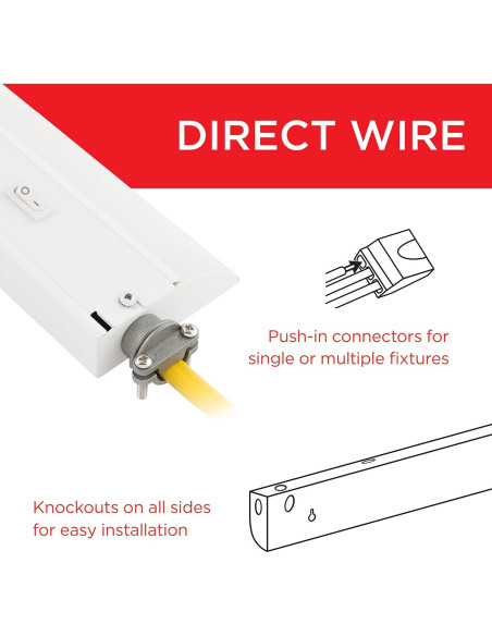 Lámpara LED de Gabinete UltraPro 30.48 cm 3 Colores 45366