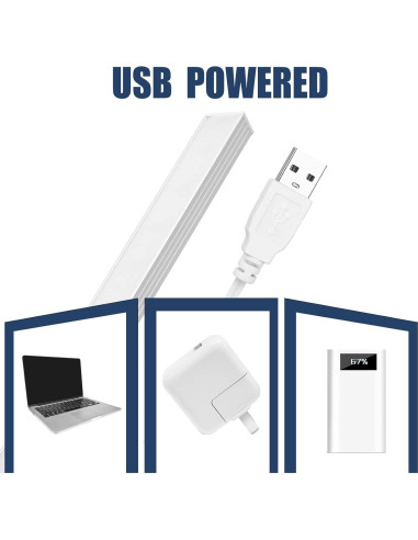Barra de Luz LED Regulable DWEPTU 30 cm con Adaptador USB