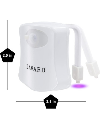 Paquete de 2 luces nocturnas LED para inodoro ALEDECO