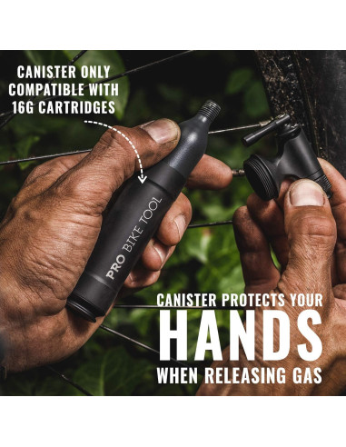 Inflador de CO2 Pro Bike Tool para Bicicletas - Compacto y Rápido