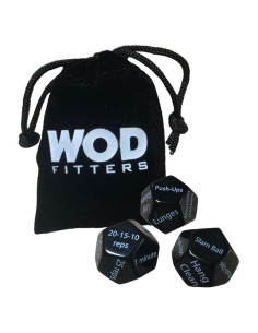 Juego de Dados de Entrenamiento WODFitters - 3 Dados Fitness