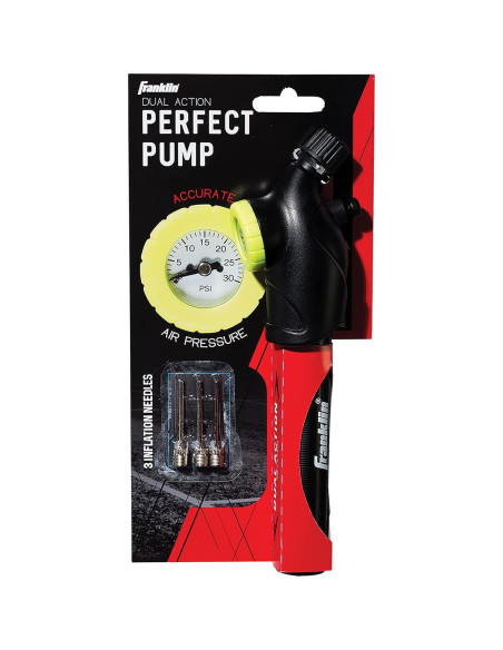 Bomba de Pelotas Franklin Sports con Manómetro - Inflador Manual