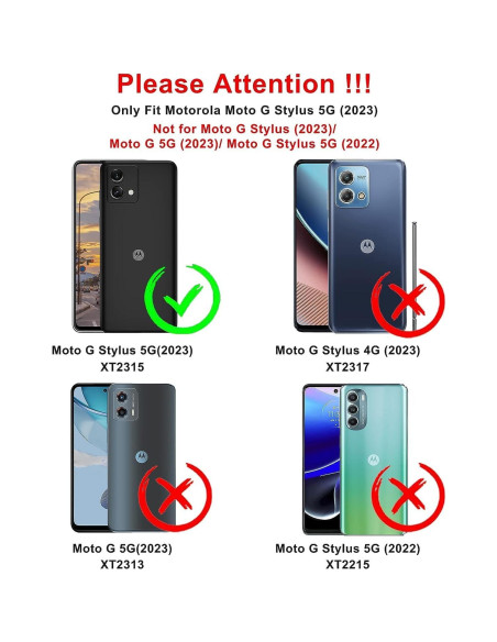 Funda AYMECL para Moto G Stylus 5G 2023 con Protector HD