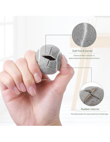 Cubiertas para Patas de Muebles Macarrie 16 Piezas Gris 4 cm