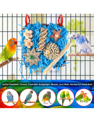 Juguete de Forrajeo para Aves KATUMO 16.8x16.8cm Natural