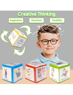 Dados de Espuma Grande BOHEMIABY 9.9 cm para Educación 4 Pcs 2