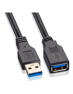 Cable de Extensión USB 3.0 Hftywy 0.5m Macho a Hembra Alta Velocidad