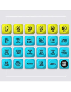 Dados de Ejercicio TidyFriend Azul - Entrenamiento Divertido 6 Caras 2