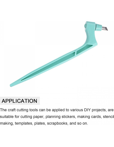 Cuchillo de Manualidades uxcell con Cuchilla Rotativa 15 165mm
