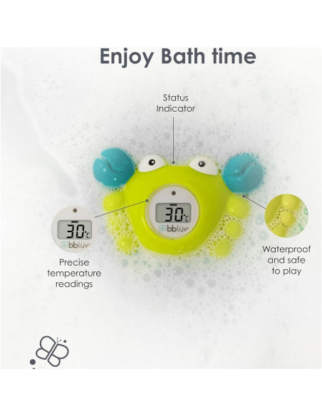 Termómetro de Baño 3-en-1 bblüv Cangrejo Digital