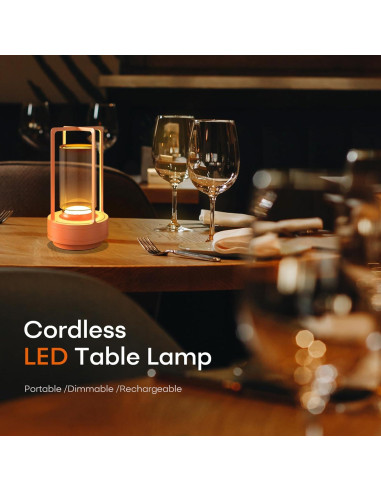 Lámpara de Mesa Portátil Recargable YYXGOOB A-001 Naranja