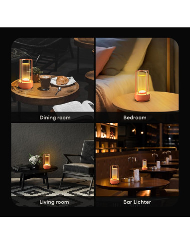 Lámpara de Mesa Portátil Recargable YYXGOOB A-001 Naranja