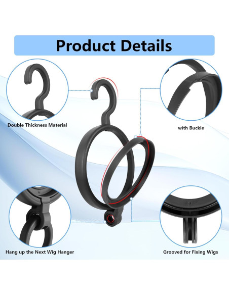 Soporte Plegable para Pelucas JOINSI - 6 Paquete Colgante