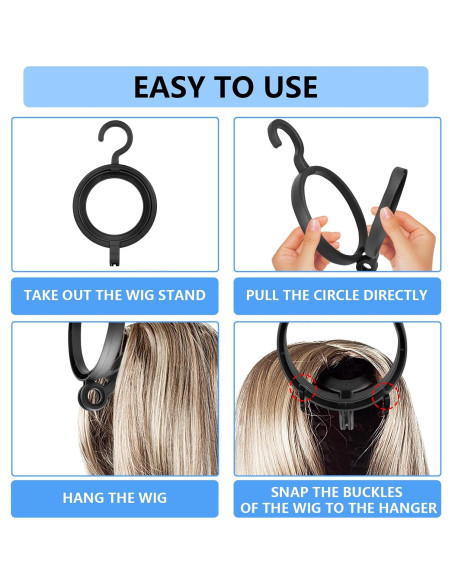 Soporte Plegable para Pelucas JOINSI - 6 Paquete Colgante