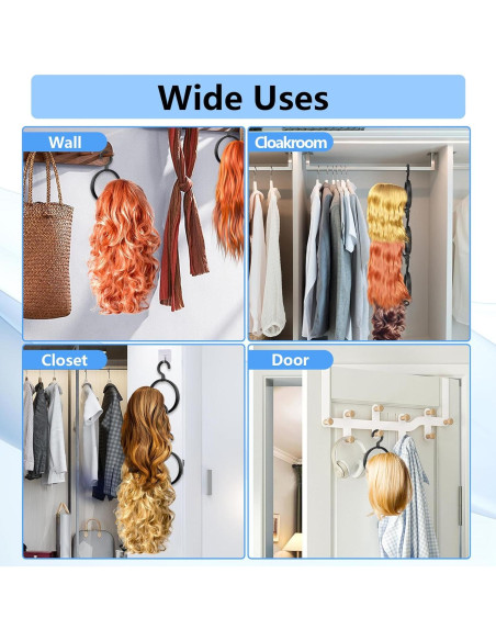 Soporte Plegable para Pelucas JOINSI - 6 Paquete Colgante