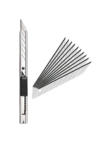 Cuchillo Utility Gebildet 9mm con 10 Cuchillas Reemplazables