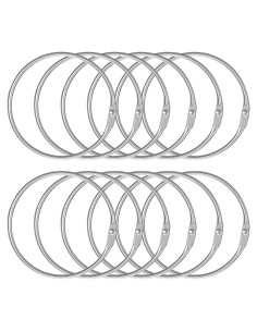 Anillos de Encuadernación Pawfly 5.08 cm Acero 12 Pcs