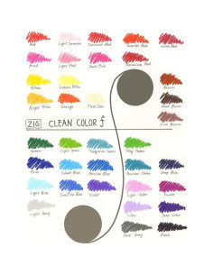 Marcadores Kuretake ZIG CLEAN COLOR 36 colores Doble Punta 2