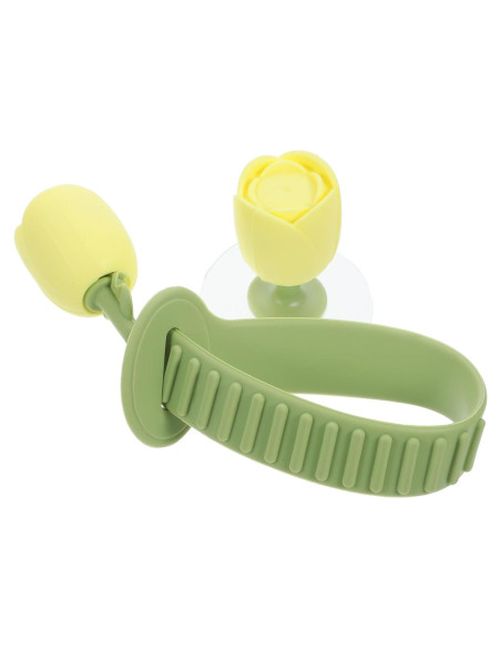 Elevador de Asiento de Inodoro ABOOFAN Silicona Verde 24.5cm