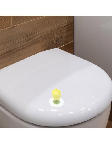 Elevador de Asiento de Inodoro ABOOFAN Silicona Verde 24.5cm