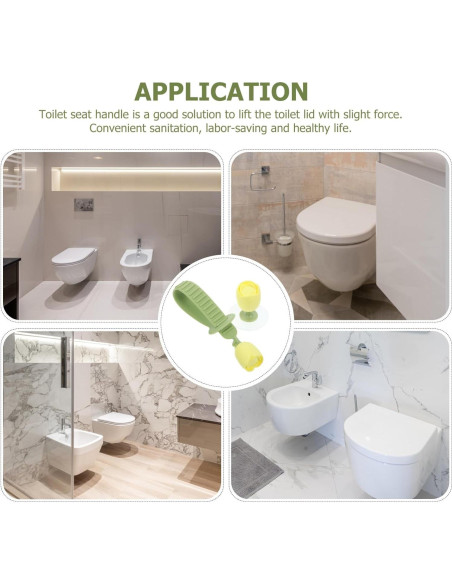 Elevador de Asiento de Inodoro ABOOFAN Silicona Verde 24.5cm