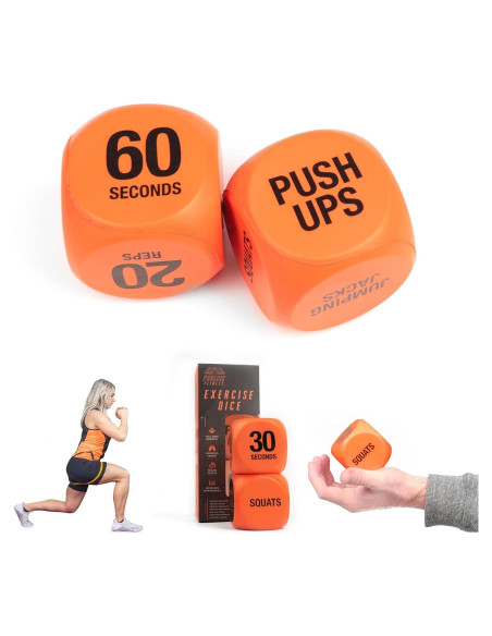 Dados de Ejercicio Phoenix Fitness - Juego para HIIT y Cardio