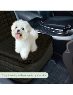 Cubierta de Asiento Delantero para Mascotas Elegant Comfort Negra 2